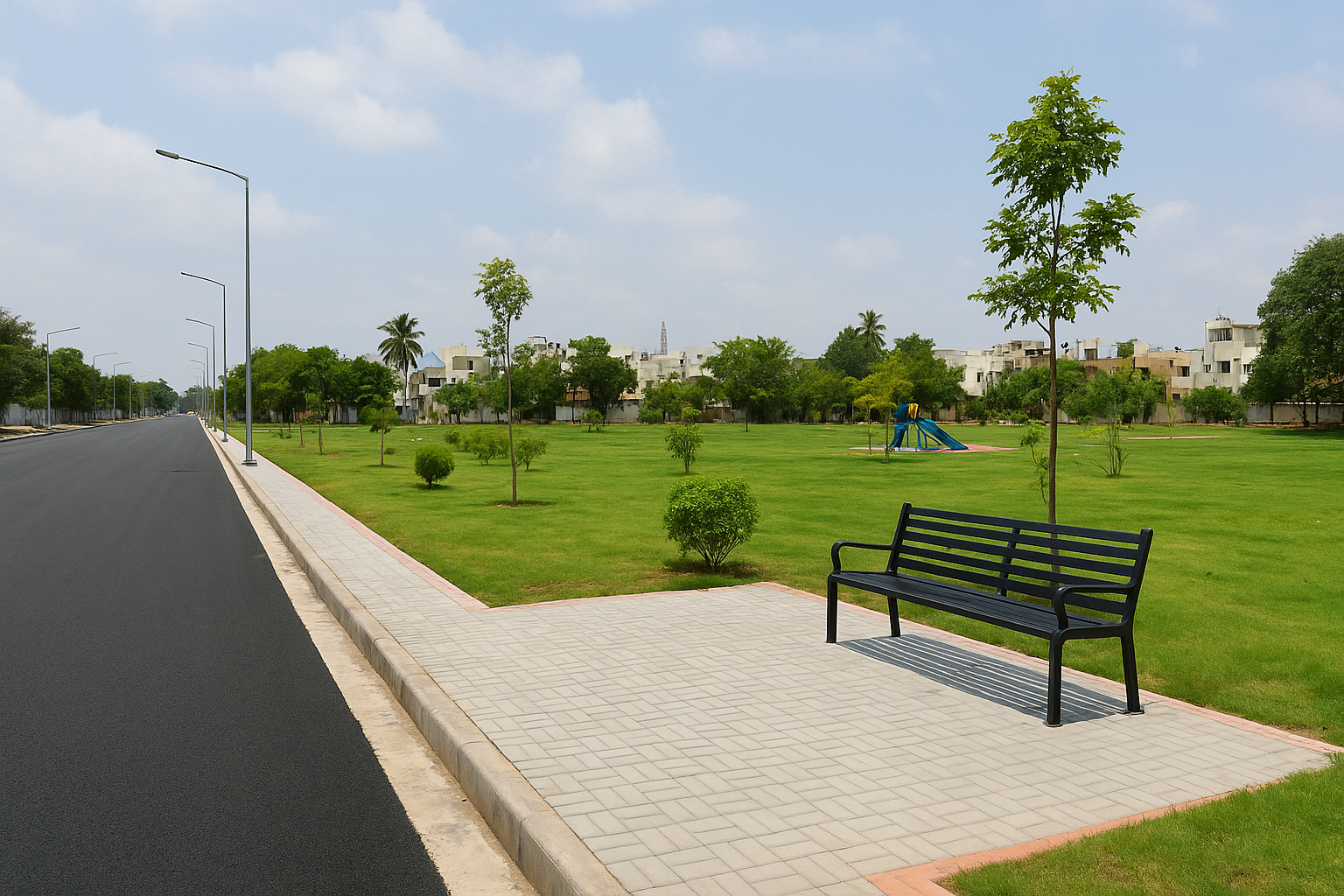 Civic Life in Madurai Improves with New Roads and Restored Park